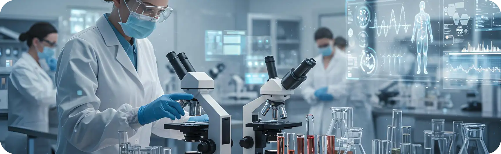 Scientists working in a laboratory